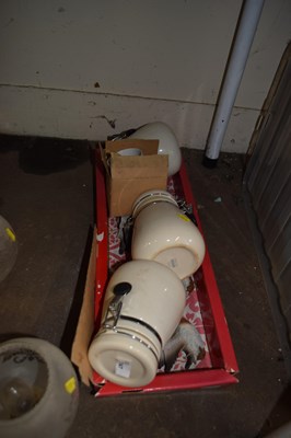 Lot 747 - One box of kitchen jars, wall ducks etc