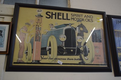 Lot 749 - Reproduction Shell Spirit & Motor Oil print