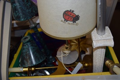Lot 787 - One box of table lamps