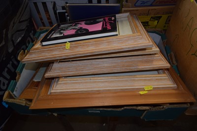 Lot 790 - Box of various picture frames, framed...