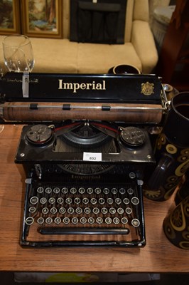 Lot 802 - Vintage Imperial typewriter