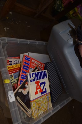 Lot 812 - A box of assorted maps and other items