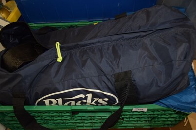 Lot 820 - Box containing tent and various camping equipment