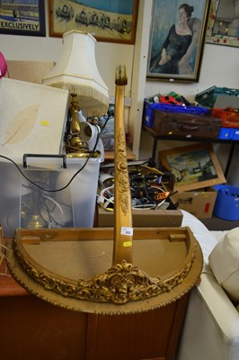Lot 822 - A gilt finish hall table