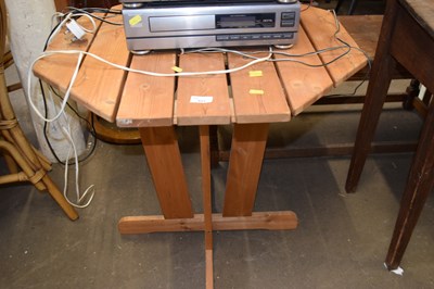 Lot 827 - An octagonal pine table
