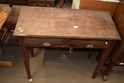Lot 829 - A two drawer writing table