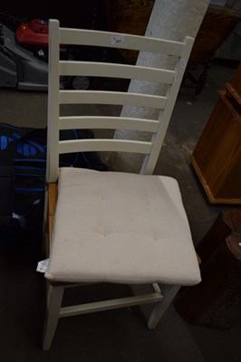 Lot 833 - A ladder back kitchen chair