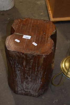 Lot 835 - A natural hardwood lamp stand