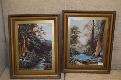 Lot 841 - Wadmore, two studies Bluebell Woods and Near...