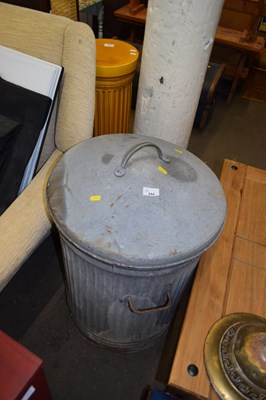 Lot 844 - A galvanised dustbin