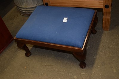 Lot 845 - A cabriole leg stool