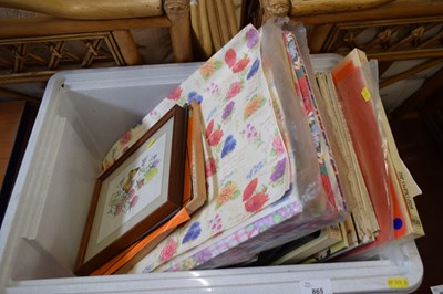 Lot 865 - LP's, pictures, prints and a quantity of gift...