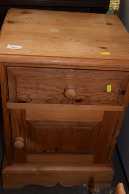 Lot 887 - Pine bedside cupboard