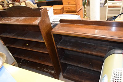 Lot 892A - Two stained pine bookcases