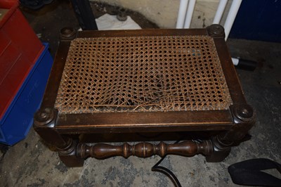 Lot 922A - Cane footstool