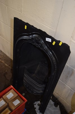 Lot 923 - Metal fire grate and surround
