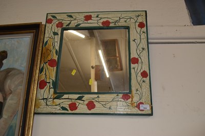 Lot 763 - A painted square wall mirror