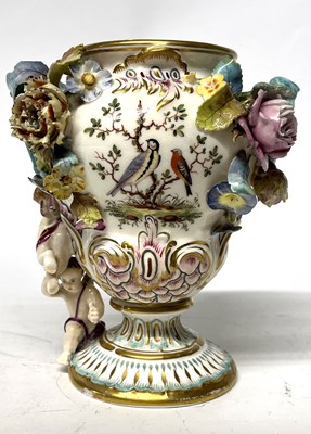 Lot 308 - An English porcelain vase, 19th Century,...