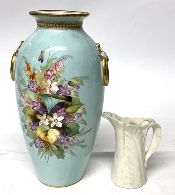 Lot 317 - A 19th Century Worcester vase painted with...