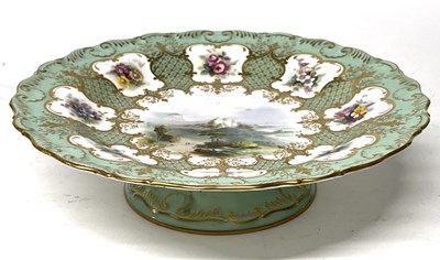 Lot 319 - A small Royal Worcester dish on circular base,...