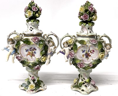 Lot 323 - A pair of late 19th Century continental...