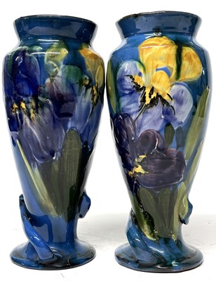 Lot 330 - A pair of Devon ware vases possibly C H...