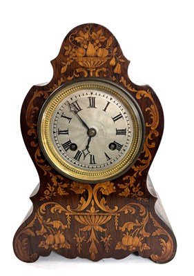 Lot 333 - A mantel clock of Dutch Bombe shape with Dutch...