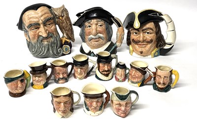 Lot 331 - Quantity of character jugs including three...
