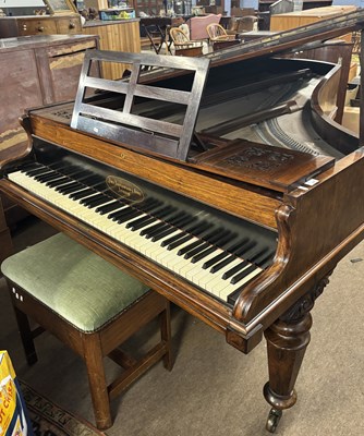 Lot 377 - John Broadwood & Sons, London rosewood cased...