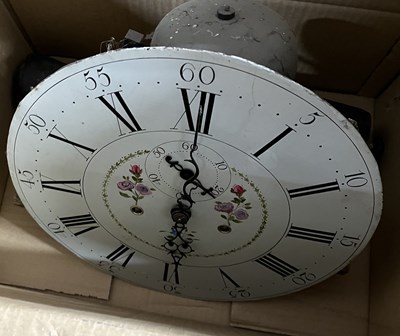 Lot 433 - A Georgian long case clock with a circular...