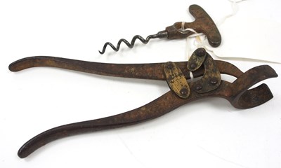 Lot 206 - A Victorian "Tangent" steel two part lever...