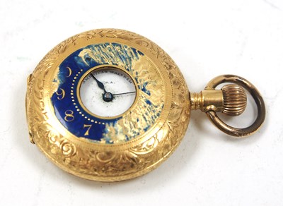 Lot 219 - A high grade yellow metal Waltham Half Hunter...