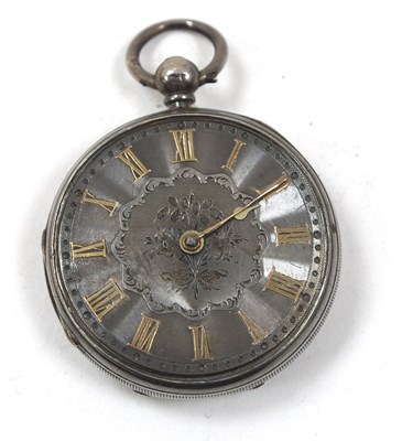 Lot 227 - A silver cased open faced pocket watch by P...