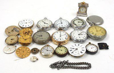 Lot 261 - Mixed Lot: Various pocket watches, watch...