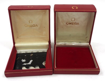 Lot 270 - Two vintage square Omega watch boxes