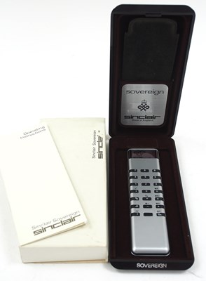Lot 156 - A Sinclair Sovereign Calculator 1975 a silver...