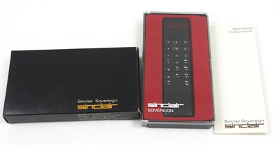 Lot 155 - A Sinclair Sovereign Calculator c1976 black...