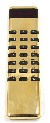 Lot 158 - A Sinclair Sovereign Calulator c1976 Gold...