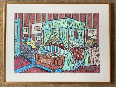 Lot 169 - Contemporary School, Interior / bedroom scene,...