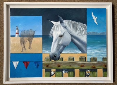Lot 172 - Ian West (British, contemporary), 'La Mare',...
