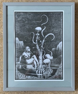 Lot 174 - Ian West (British, contemporary), 'Oasis',...