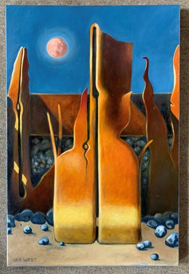 Lot 175 - Ian West (British, contemporary), 'Breakwater',...