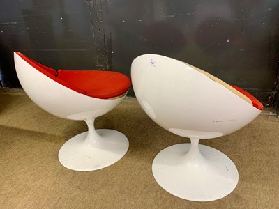 Lot 167 - Paolo Chiantini, Pair of 'Luna' swivel chairs,...