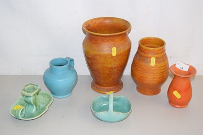 Lot 13 - A group of Bicker ware vases together with a...