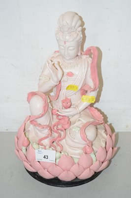 Lot 43 - A modern porcelain Buddhist figure