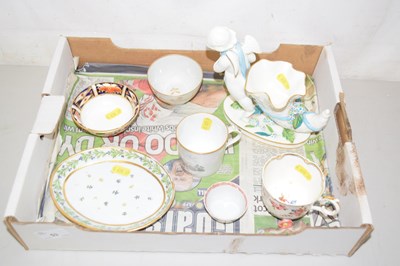 Lot 53 - Mixed Lot: A cherub and cornucopia porcelain...