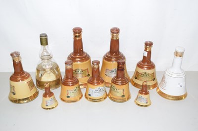 Lot 62 - Group of Wade Bells Whisky decanters, mostly...