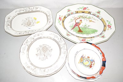 Lot 147 - Quantity of Copeland dinner wares, a Royal...