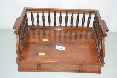Lot 159 - A hardwood book rack
