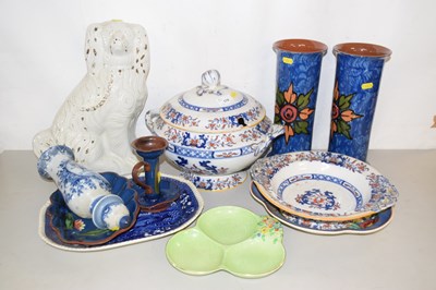 Lot 174 - Mixed Lot: A pair of Royal Torquay cylinder...